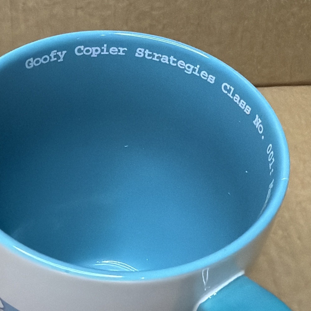 Disney World "Goofy Copier Strategies Class No. 001: Makin' Copies" 22oz Mug/Cup - Picture 2 of 5